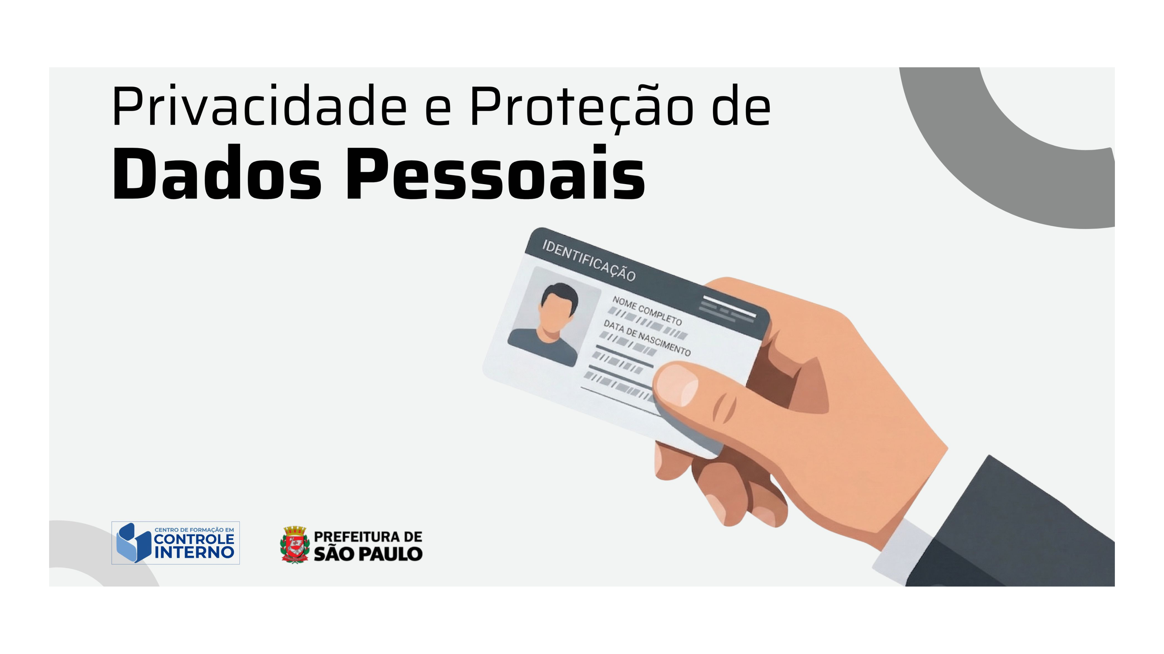 uma mão com uma carteira de identificação
