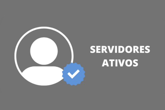 Arte com fundo cinza. No canto esquerdo o ícone com a silhueta de uma pessoa. A direita o texto: 