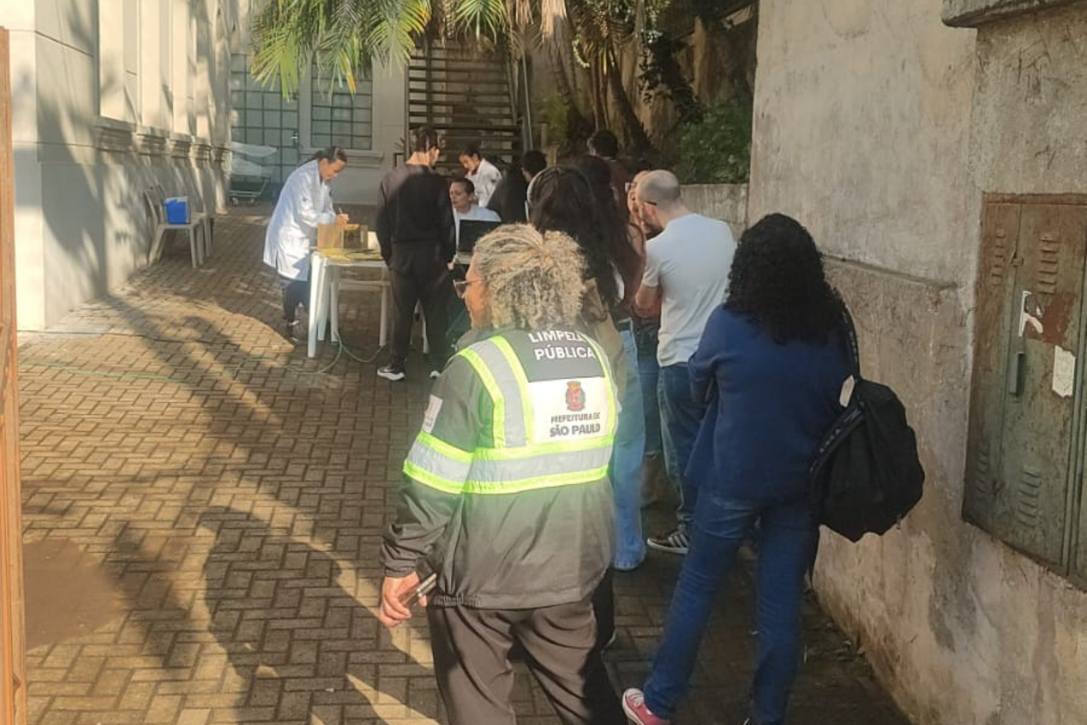 Entrada da Subprefeitura do Ipiranga onde ocorreu a vacinação 