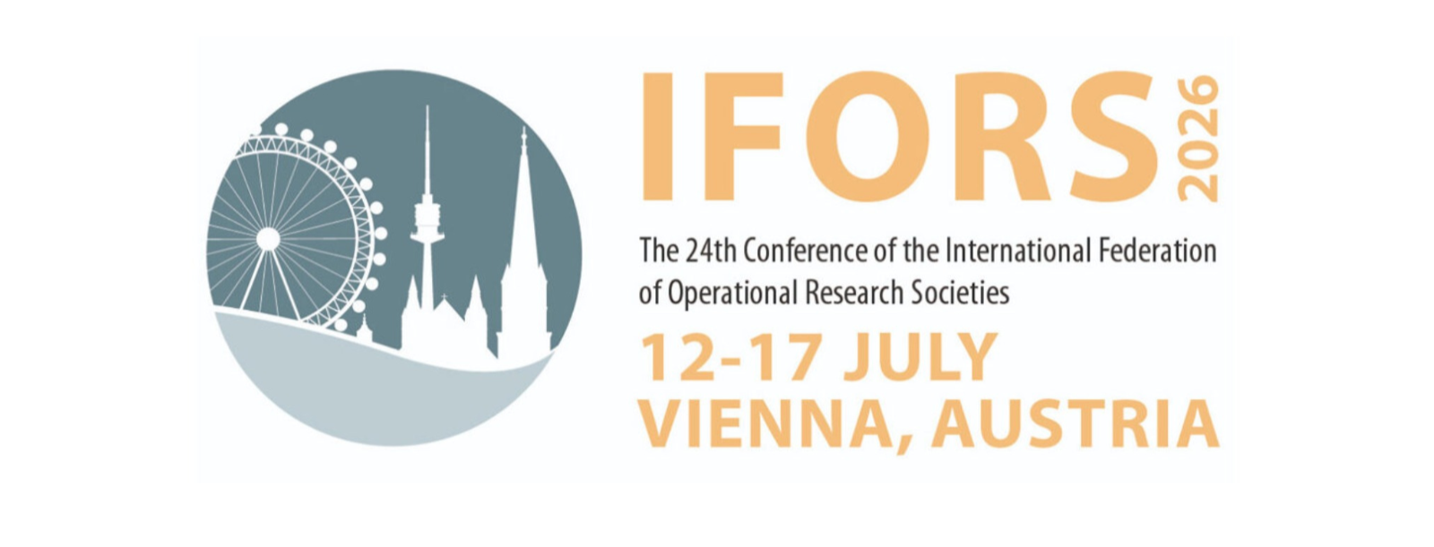 Na imagem, logo da 24ª Conferência IFORS Prize for OR in Development, 2026.